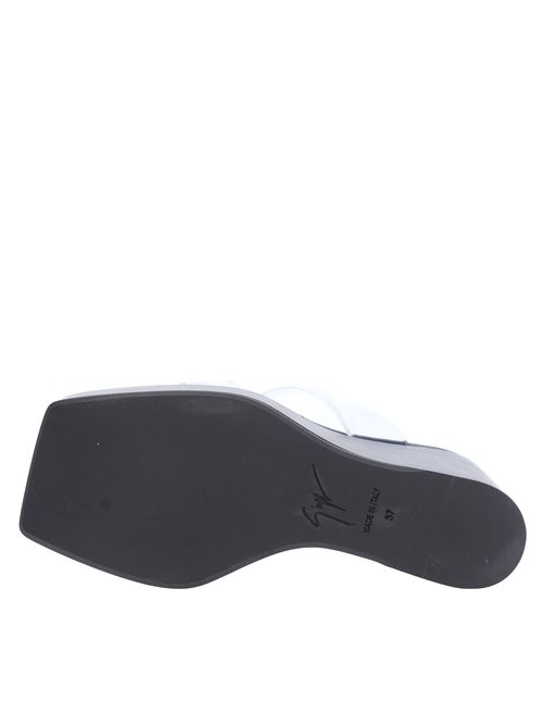 Sandali Mules Zeppa in pelle e plexi GIUSEPPE ZANOTTI | E300058-004NERO